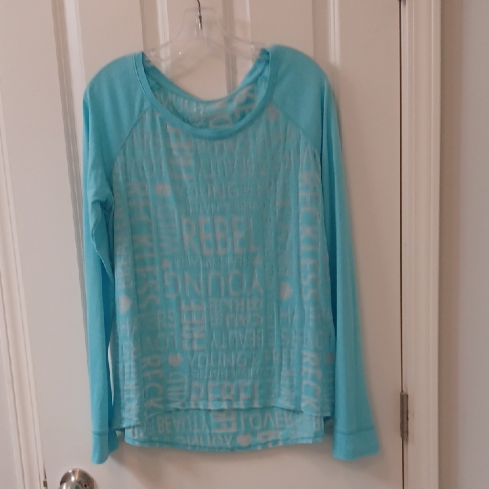 Light Blue Long Sleeve Top